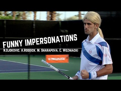 Tennis. Players Imitates Other Players - Funny Moments