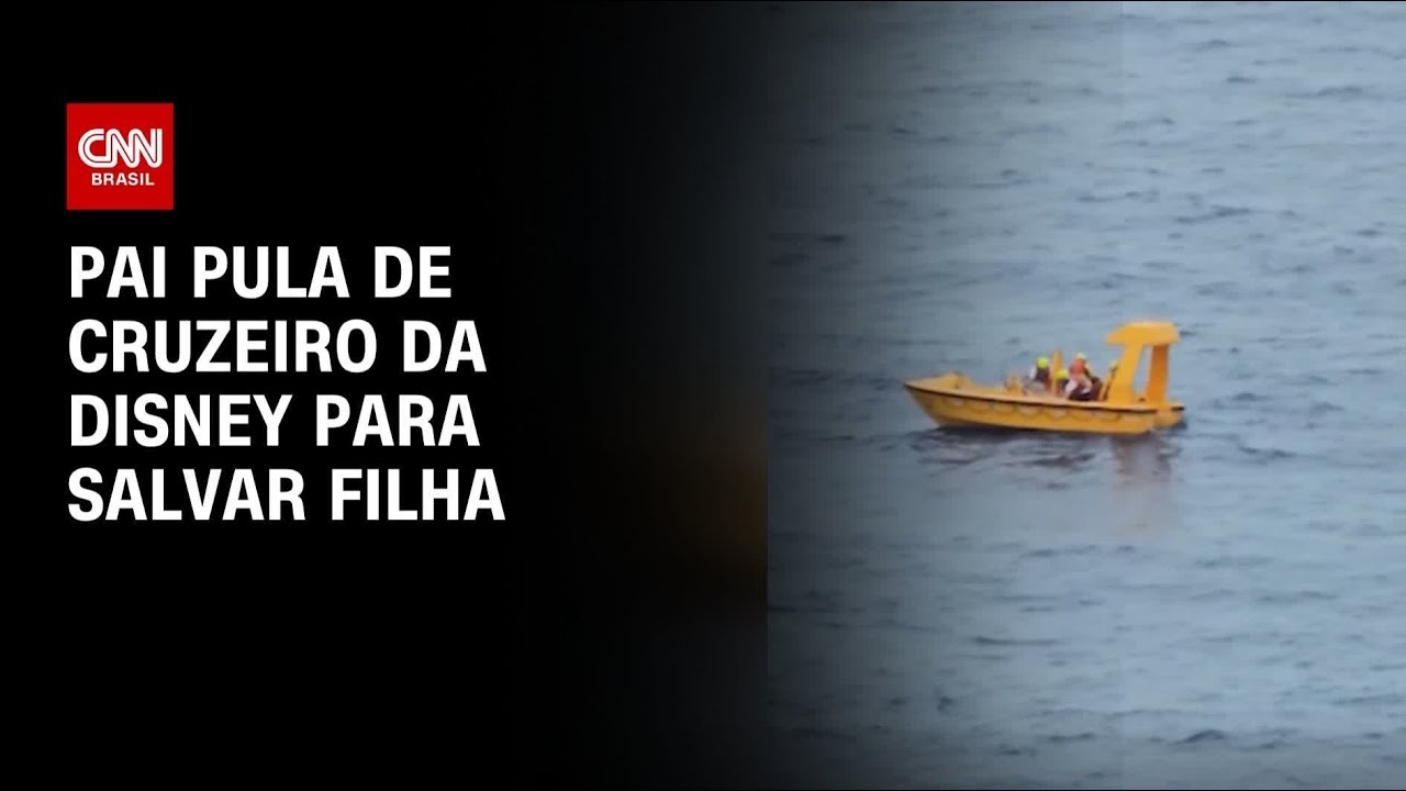 PAI PULA DE CRUZEIRO DA DISNEY PARA SALVAR FILHA