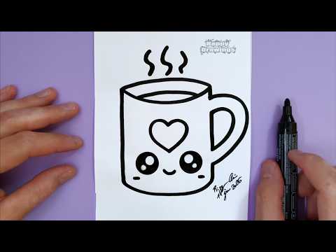 How to Draw a Cute Cup | Easy Step by Step Drawing
