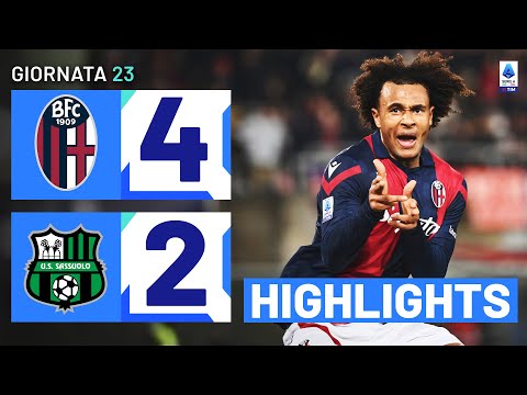 BOLOGNA-SASSUOLO 4-2 | HIGHLIGHTS | 23ª GIORNATA | SERIE A TIM 2023/24