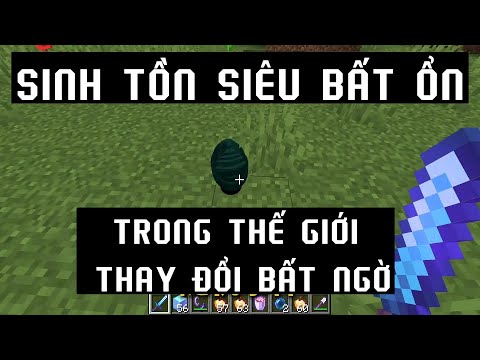 Minecraft sinh tồn siêu bất ổn khi thế giới thay đổi ngẫu nhiên mỗi ngày 🤣