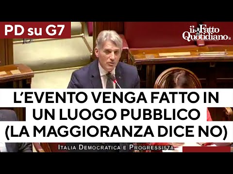 G7, Pd: "L'evento venga svolto in un luogo pubblico". La maggioranza boccia l'emendamento