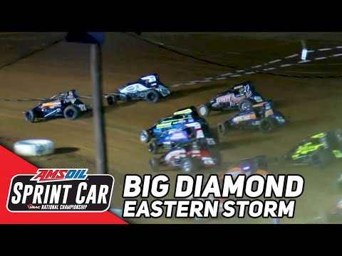 HIGHLIGHTS: USAC AMSOIL National Sprint Cars | Big Diamond Speedway | Eastern Storm | June 15, 2023 - dirt track racing video image