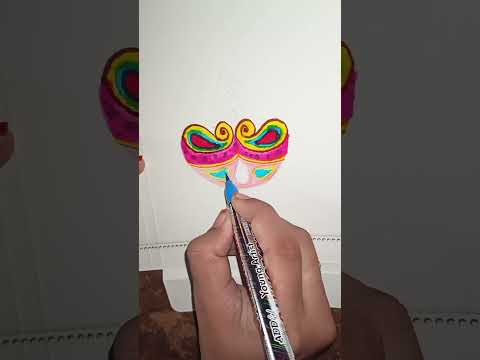 Handmade Diwali 🎇 greeting card Idea 🪔✨#diwali #happydiwali #art #trendingshorts #viral