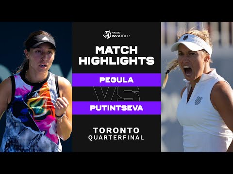 Jessica Pegula vs. Yulia Putintseva | 2022 Toronto Quarterfinal | WTA Match Highlights