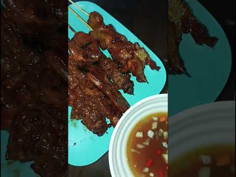 grilled pork barbecue in the evening! #fyp #bbq #bbqlovers #bbqmeat #bbqkitchen