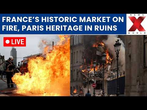 Watch France Market Fire LIVE : Fire Destroys Paris’ Oldest Covered Market, Dating Back To 1615