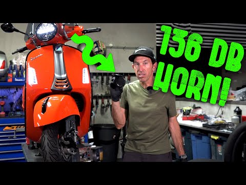 Install a 136db Electric Horn on your 2023- Vespa GTS 300 HPE