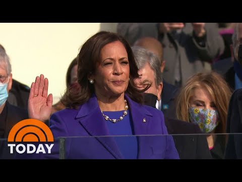 Girls React To Display Of Representation After Kamala Harris’ Swearing-In | TODAY