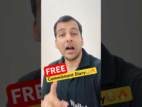 FREE Commitment Diary😱🔥#pw #shorts #physicswallah #jee