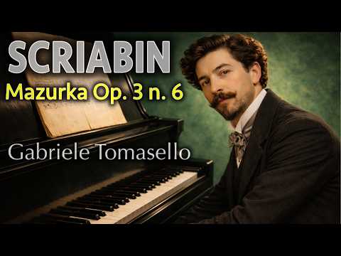 Scriabin – Mazurka Op. 3 No. 6 in C-sharp minor (Piano, w/ Score)