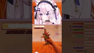 Catgirl plays with a rat 🐀