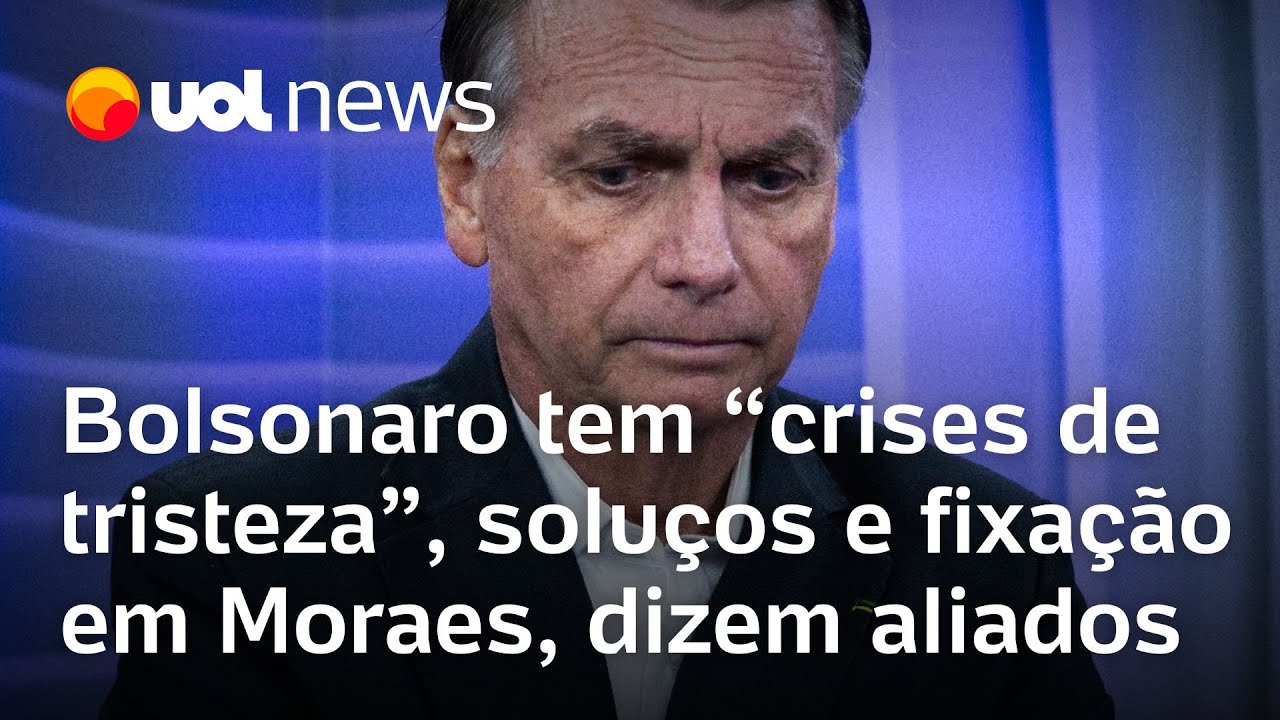 Bolsonaro tem crises de tristeza ataques de soluços e fixação em Moraes dizem aliados