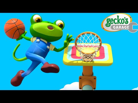 Basketball Game Day! 🏀 | Gecko's Garage 🚚 | Cartoons For Kids | Toddler Fun Learning