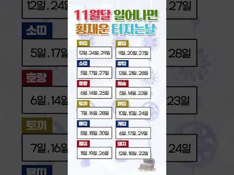 11月の運勢と財運アップのポイント2023年～幸運日と占い情報 サムネイル