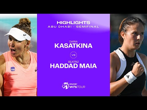 Daria Kasatkina vs. Beatriz Haddad Maia | 2024 Abu Dhabi Semifinal | WTA Match Highlights