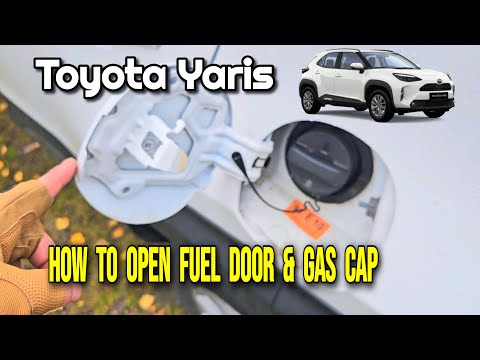 Как правильно открыть крышку и защитный клапан для заправки топливом Toyota Yaris Cross