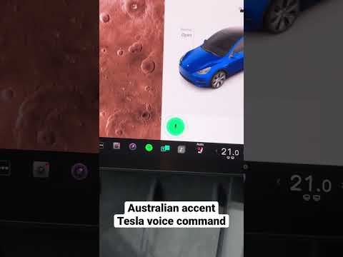 Australian accent with Tesla Model Y voice command 2023.12.1.1 update