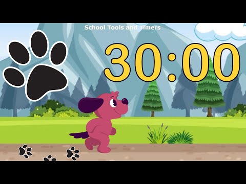 30 Minute Countdown Timer - Happy Puppy! 🐶🐾