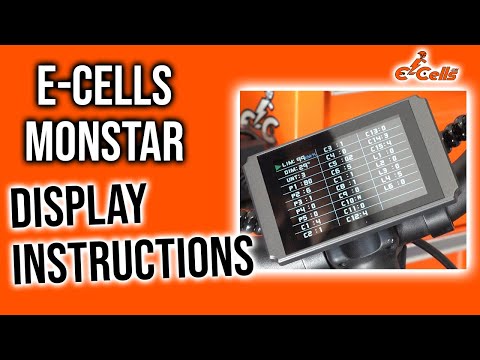 E-CELLS MONSTAR Display Instructions