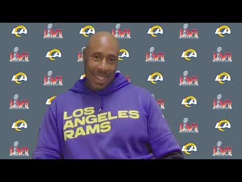 Rams WRs Coach Eric Yarber On Working With Odell Beckham Jr. & Cooper Kupp | Super Bowl LVI video clip