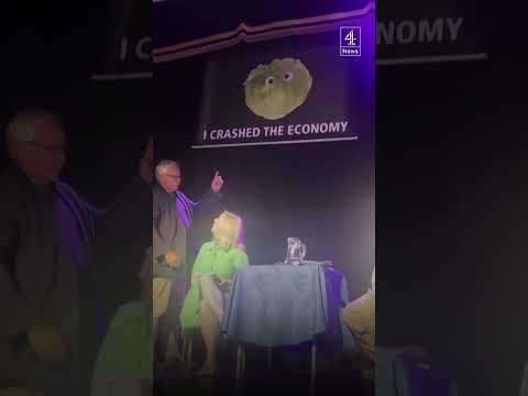 Liz Truss talk interrupted by lettuce prank
