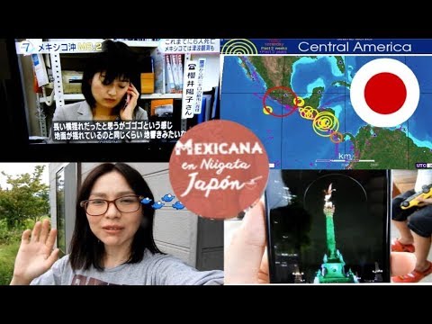 asi vivi la noticia del sismo de Mexico en Japon