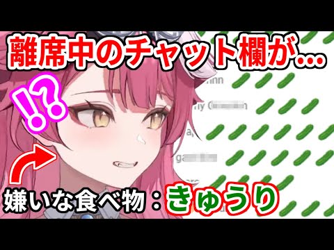 離席中、チャット欄が自分の嫌いなきゅうりだらけになってることに気づき怒るラオーラ【ホロライブ切り抜き/Raora Panthera/ラオーラ・パンテーラ】