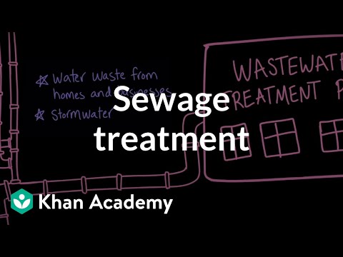Sewage treatment | Aquatic and Terrestrial Pollution | AP Environmental Science | Khan Academy