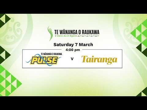 Te Wananga o Raukawa 2026 Pre-Season Tournament | Pulse v Central Mens
