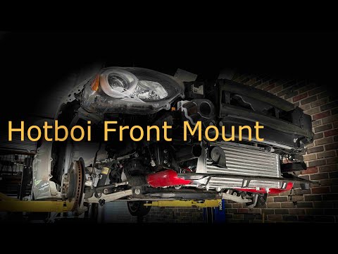 Fiat 124 Lusso Front Mount intercooler, big bore throttle body installation