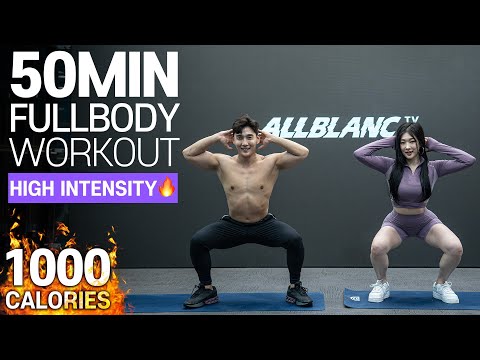 [EN/땀폭발인증💦] 50분동안 체지방 싹 빼주는 전신 홈트 | 50MIN High Intensity WORKOUT with @Davenus_