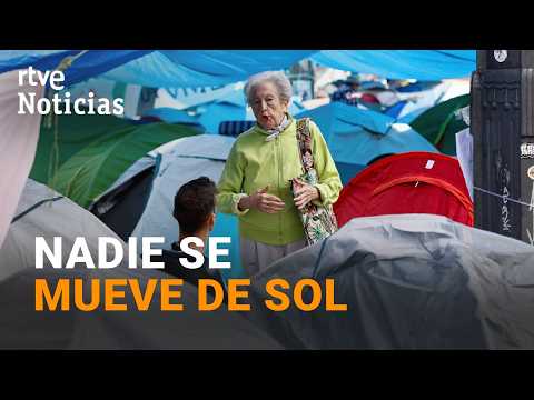 Ayuso lleva a la Justicia el desalojo de la acampada de Sol ante la "inacción" del Gobierno | RTVE