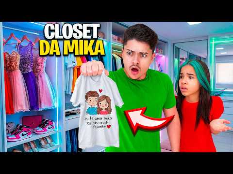 REVISTANDO o CLOSET da Mikaelly… encontramos coisas escondidas 😳