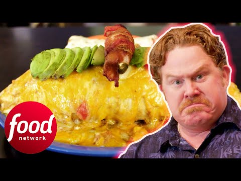 Will Casey Beat This Undefeated 4LB Burrito? | Man V Food