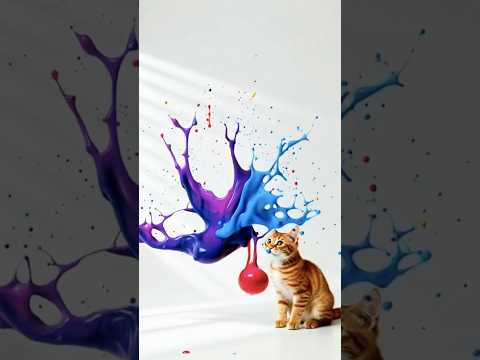 Satisfying colour mixing #colors #shortvideo #satisfying #mixingcolors #art #experimnent #funnycats