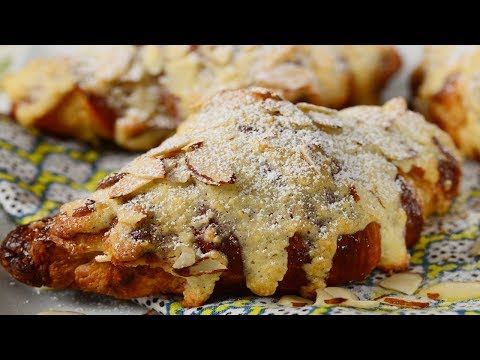 Almond Croissants Recipe Demonstration - Joyofbaking.com - UCFjd060Z3nTHv0UyO8M43mQ