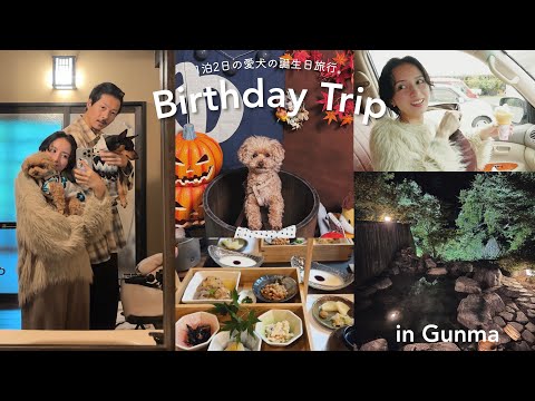 1泊2日家族旅♨️愛犬の誕生日を皆んなでお祝い!プレゼント贈呈/温泉/美味しいご飯/自然に沢山癒された旅🌳