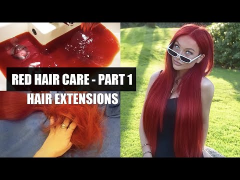 REUPLOAD- RED HAIR CARE PART 1: HAIR EXTENSIONS (Products, Tools, Hair Dye)