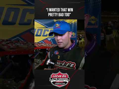 💪 Bobby Pierce explains how badly he wanted to win his third straight #LucasDirt #NorthSouth100 - dirt track racing video image