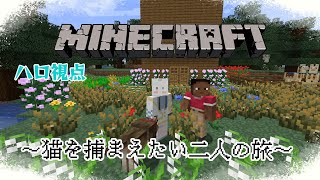 【マイクラ/Minecraft】はろぴゅいあ鯖☀にゃんことおともだちになりに行こう🐈【はろぴゅいあ】
