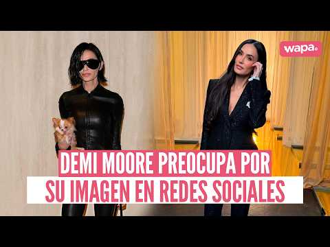 ¿Qué ocurre con Demi Moore? Su imagen en la alfombra roja preocupa a sus fans