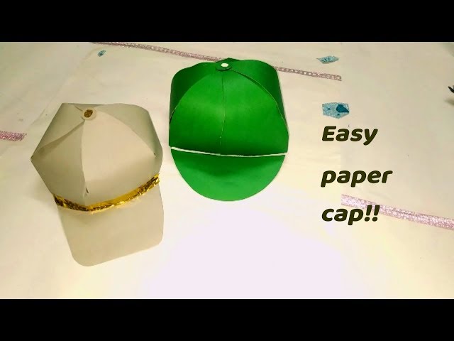 How to Cut Out a Paper Baseball Cap Template