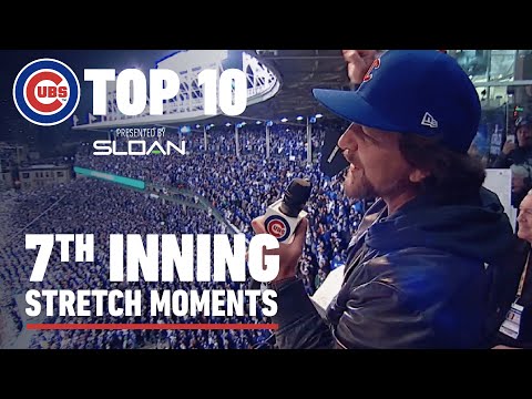 Top 10 7th Inning Stretch Moments | Cookie Monster, Eddie Vedder, Mike Ditka & More video clip