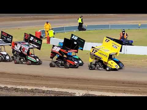 Outlaw Karts King of Wing. Perth Motorplex 2022 - dirt track racing video image