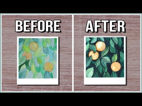 Improve Your Watercolor Paintings With This Simple Watercolor Technique【 Negative Painting 】