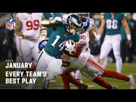 Every Team's Best Play from January | NFL 2022 Highlights video clip