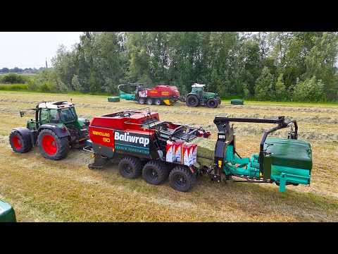 Baling & Wrapping Square Hay Bales in One Pass | Baliwrap Innovation driving agriculture efficiency