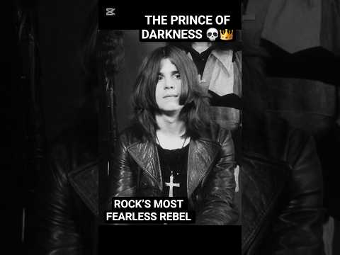 Ozzy Osbourne: The Prince of Darkness 👑💀🔥 #ozzyosbourne #rockstar #shorts