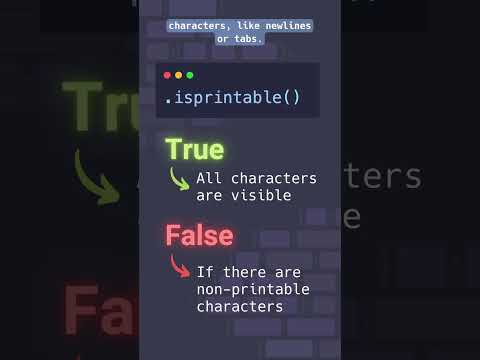How to use Python’s .isprintable() method